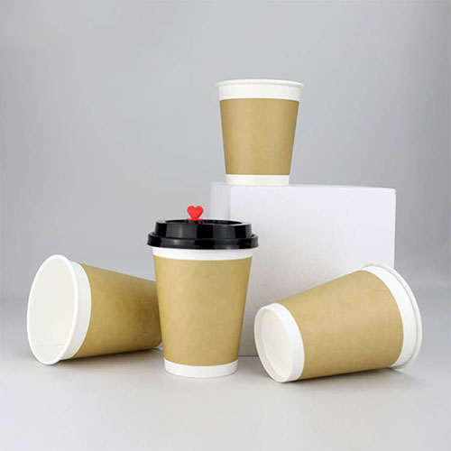 12oz Double Wall Kraft Paper Coffee Cups